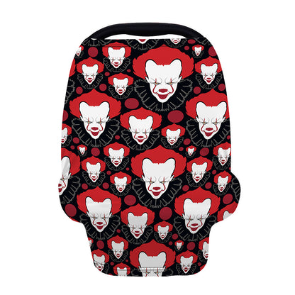Halloween Scary Clown Pattern Print Baby Seat Cover