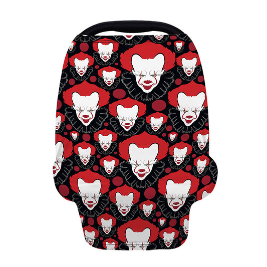 Halloween Scary Clown Pattern Print Baby Seat Cover