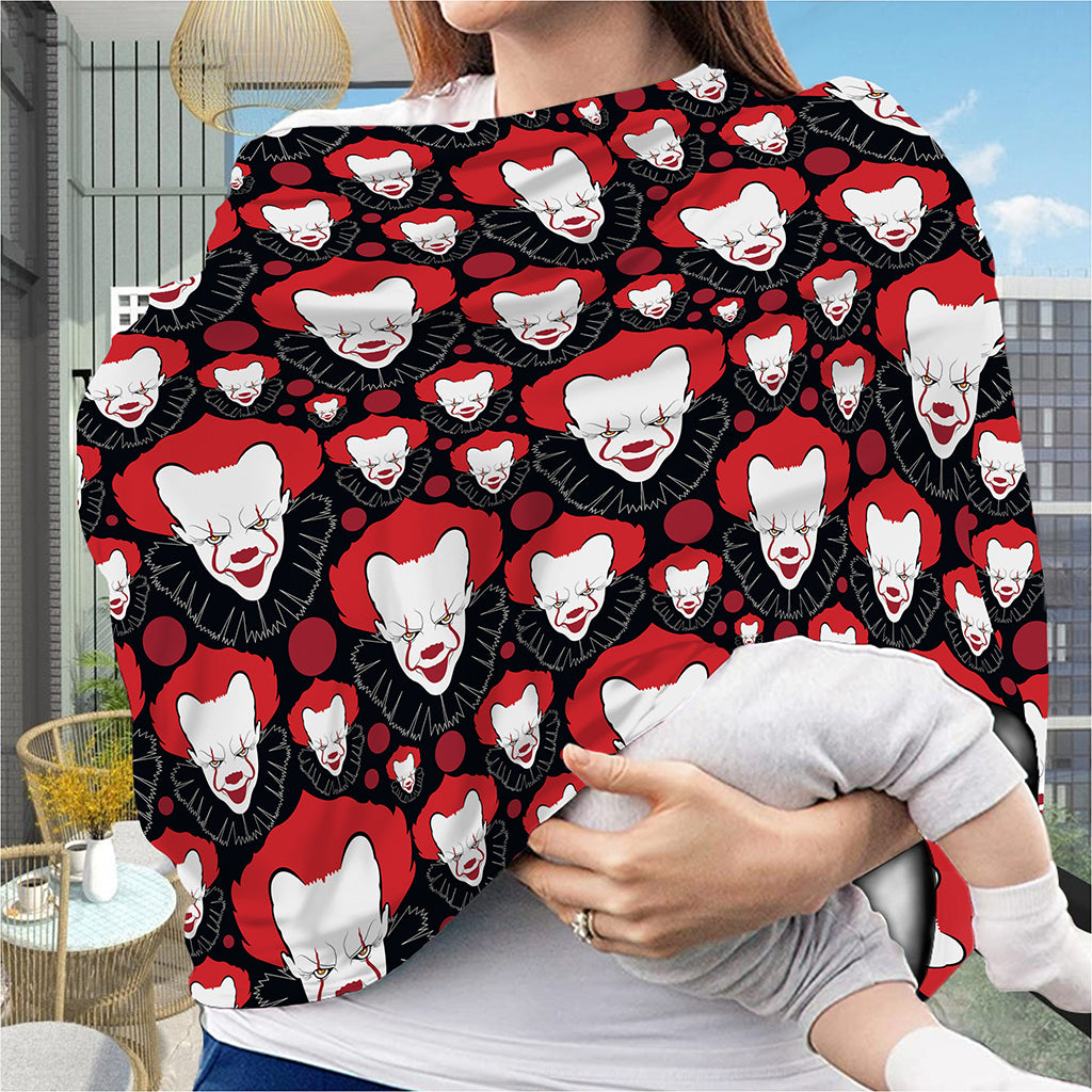 Halloween Scary Clown Pattern Print Baby Seat Cover