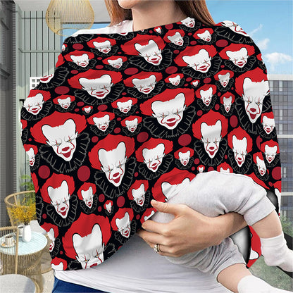 Halloween Scary Clown Pattern Print Baby Seat Cover