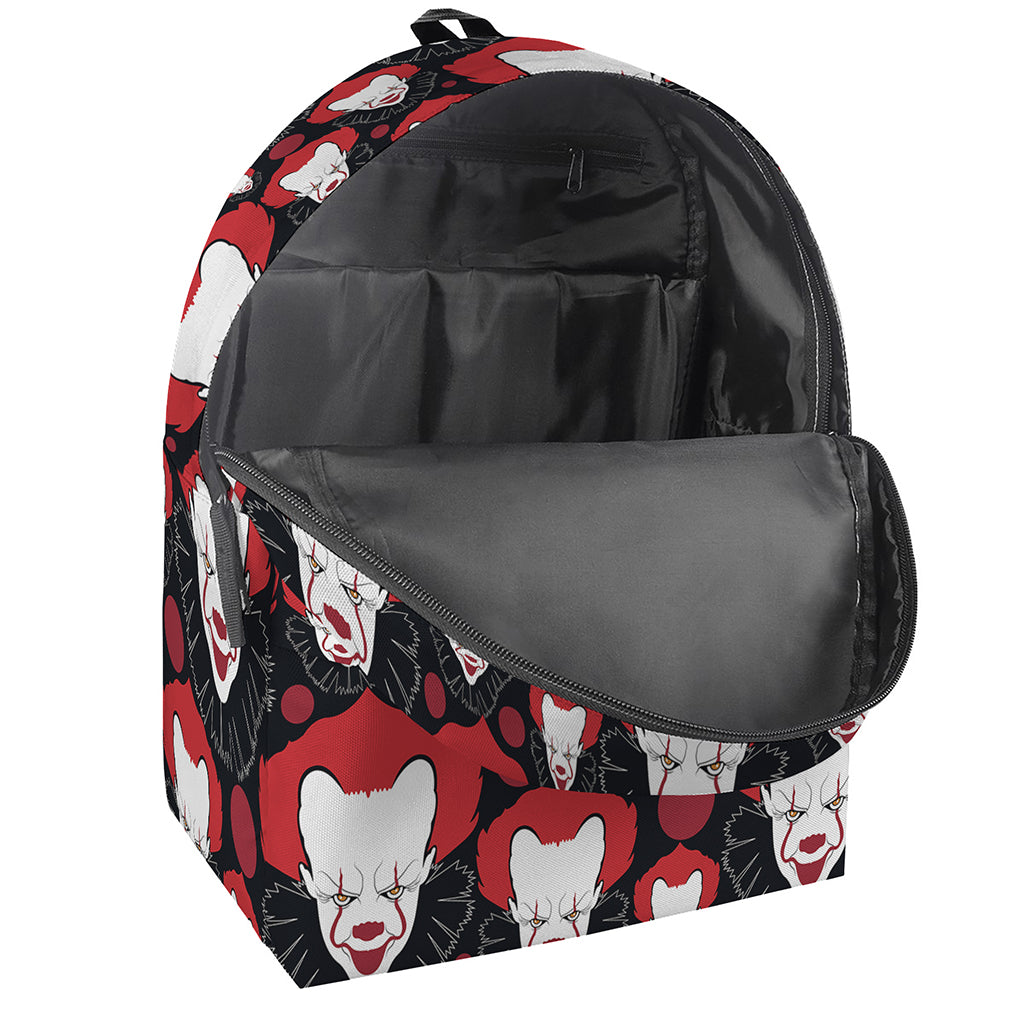 Halloween Scary Clown Pattern Print Backpack