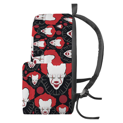 Halloween Scary Clown Pattern Print Backpack