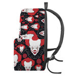 Halloween Scary Clown Pattern Print Backpack