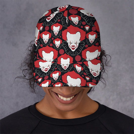 Halloween Scary Clown Pattern Print Baseball Cap