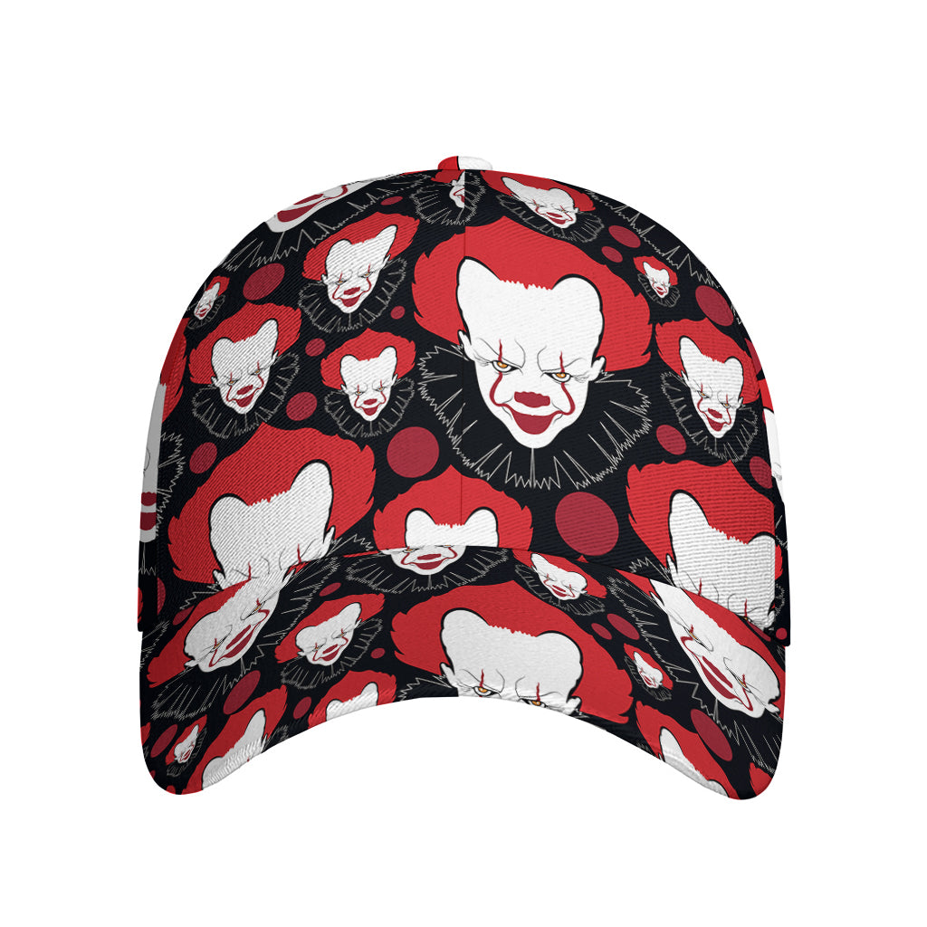 Halloween Scary Clown Pattern Print Baseball Cap