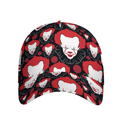 Halloween Scary Clown Pattern Print Baseball Cap