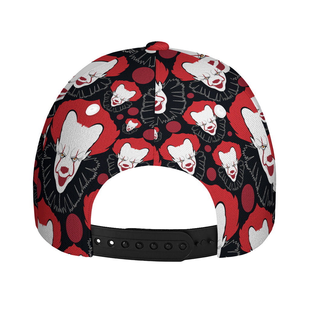 Halloween Scary Clown Pattern Print Baseball Cap
