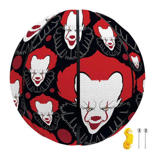 Halloween Scary Clown Pattern Print Basketball