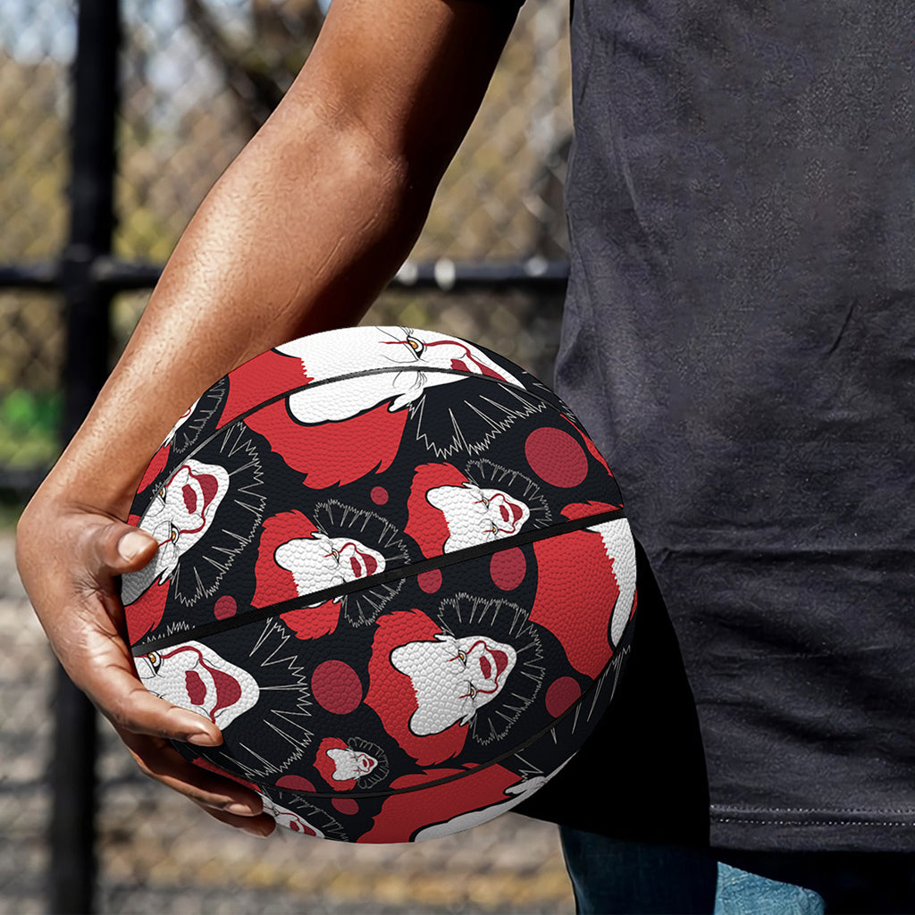 Halloween Scary Clown Pattern Print Basketball