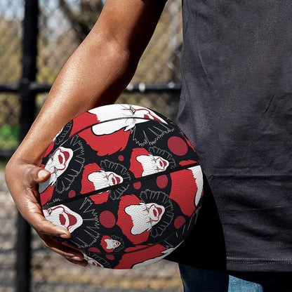 Halloween Scary Clown Pattern Print Basketball