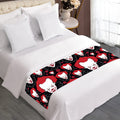 Halloween Scary Clown Pattern Print Bed Runner