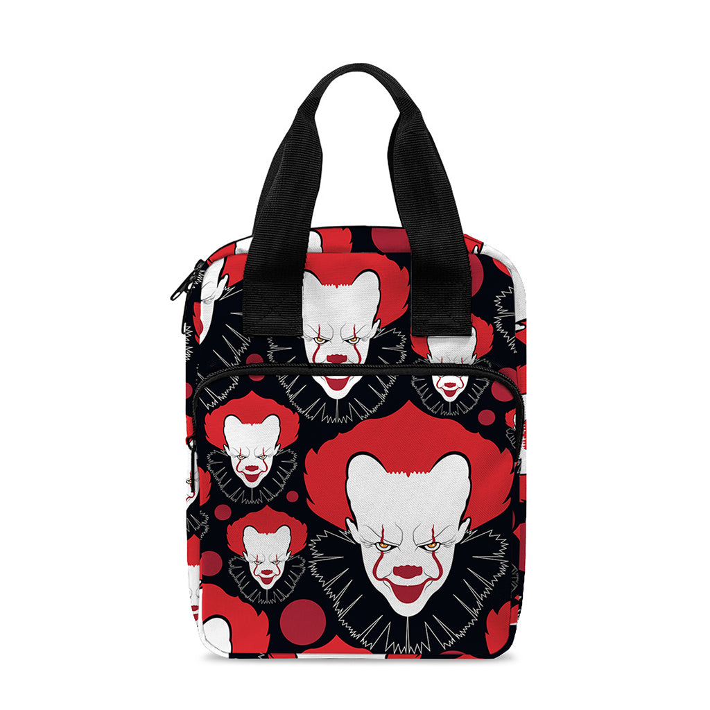 Halloween Scary Clown Pattern Print Bible Tote Bag