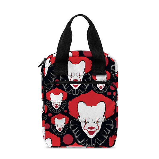 Halloween Scary Clown Pattern Print Bible Tote Bag