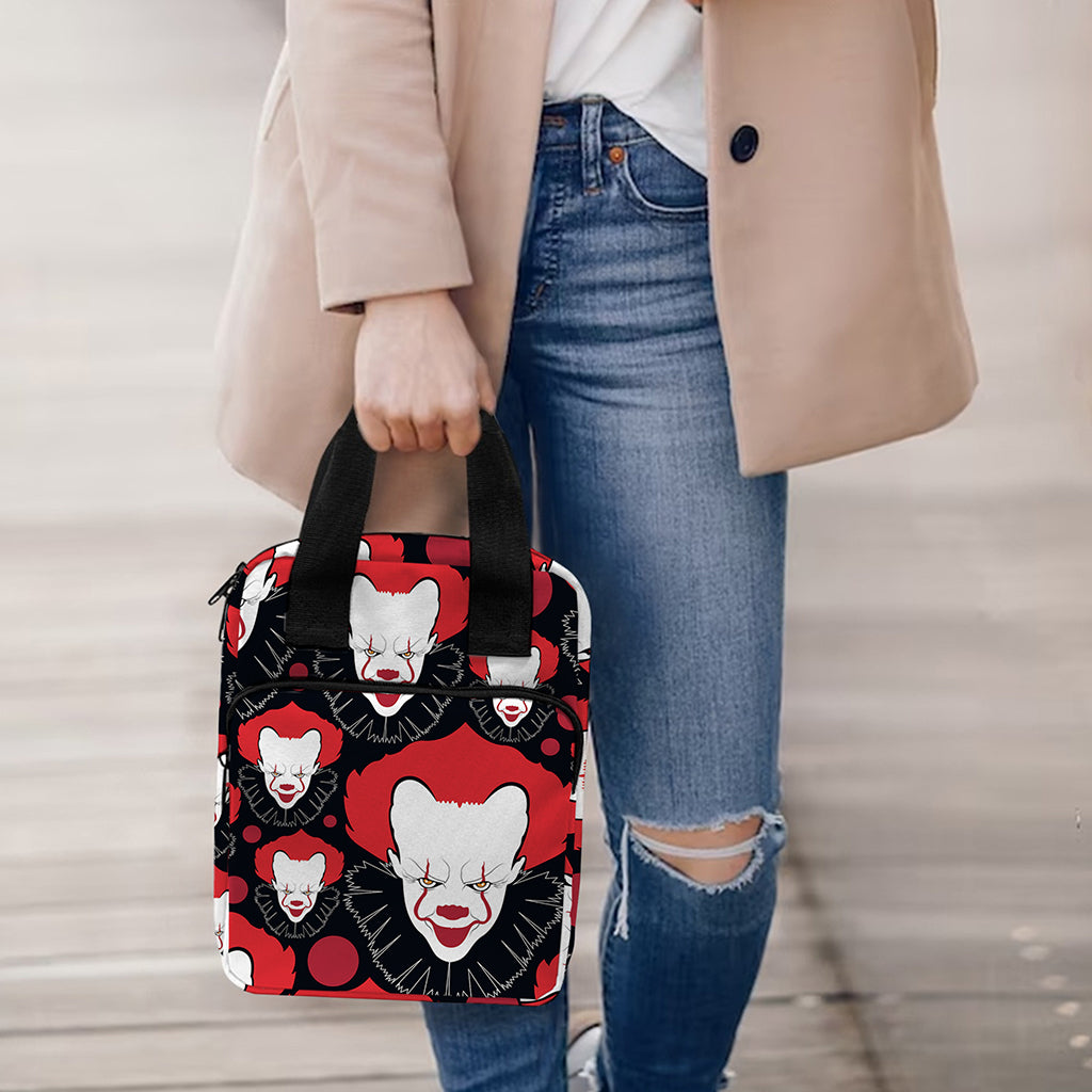 Halloween Scary Clown Pattern Print Bible Tote Bag