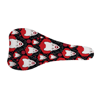 Halloween Scary Clown Pattern Print Bicycle Seat Cover
