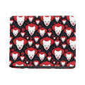 Halloween Scary Clown Pattern Print Bifold Wallet