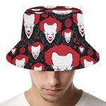 Halloween Scary Clown Pattern Print Bucket Hat