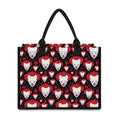 Halloween Scary Clown Pattern Print Canvas Tote Bag