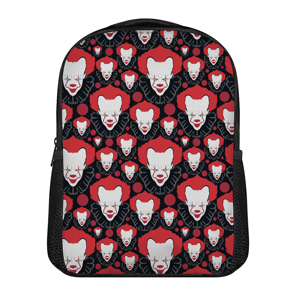 Halloween Scary Clown Pattern Print Casual Backpack