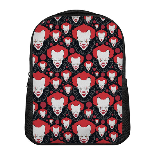 Halloween Scary Clown Pattern Print Casual Backpack