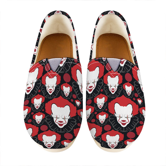 Halloween Scary Clown Pattern Print Casual Shoes
