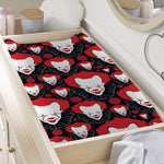 Halloween Scary Clown Pattern Print Changing Pad Cover