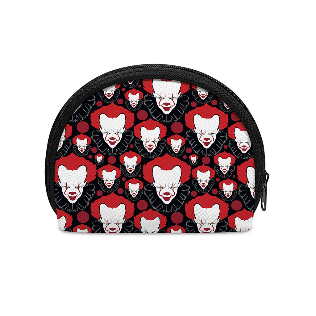 Halloween Scary Clown Pattern Print Coin Purse