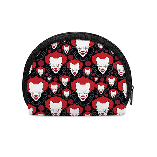 Halloween Scary Clown Pattern Print Coin Purse