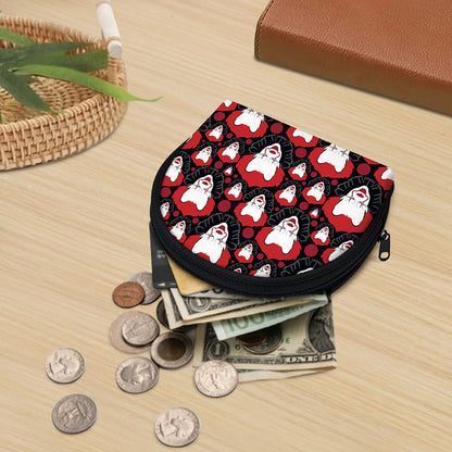 Halloween Scary Clown Pattern Print Coin Purse