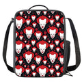 Halloween Scary Clown Pattern Print Crossbody Lunch Bag