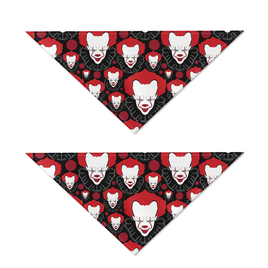 Halloween Scary Clown Pattern Print Dog Bandana