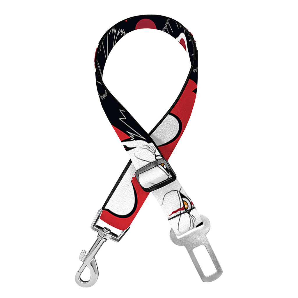 Halloween Scary Clown Pattern Print Dog Seat Belt