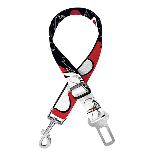 Halloween Scary Clown Pattern Print Dog Seat Belt