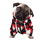 Halloween Scary Clown Pattern Print Dog Zip Up Hoodie