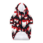 Halloween Scary Clown Pattern Print Dog Zip Up Hoodie