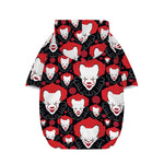 Halloween Scary Clown Pattern Print Dog Zip Up Hoodie