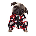 Halloween Scary Clown Pattern Print Dog Zip Up Jacket