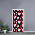 Halloween Scary Clown Pattern Print Door Sticker