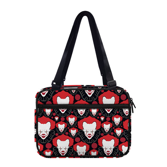 Halloween Scary Clown Pattern Print Double Strap Bible Bag