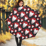 Halloween Scary Clown Pattern Print Foldable Umbrella