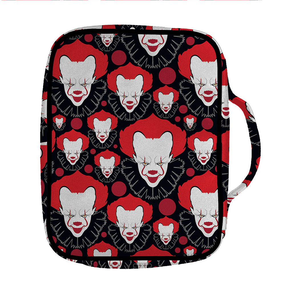 Halloween Scary Clown Pattern Print Front Pocket Bible Bag