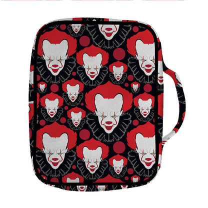 Halloween Scary Clown Pattern Print Front Pocket Bible Bag