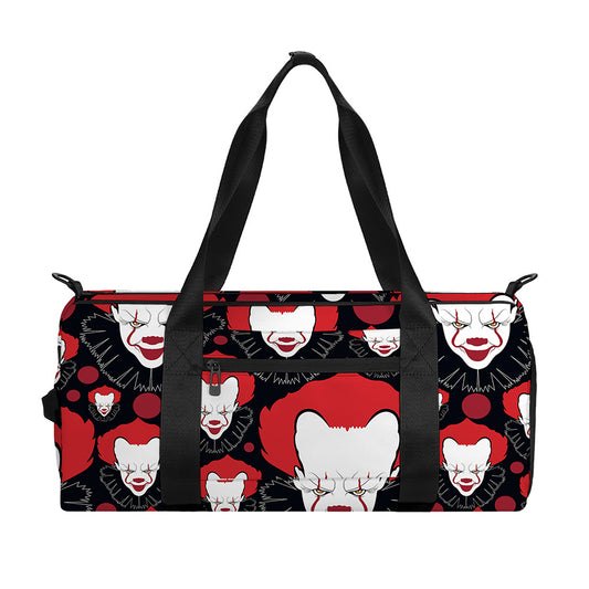 Halloween Scary Clown Pattern Print Gym Bag