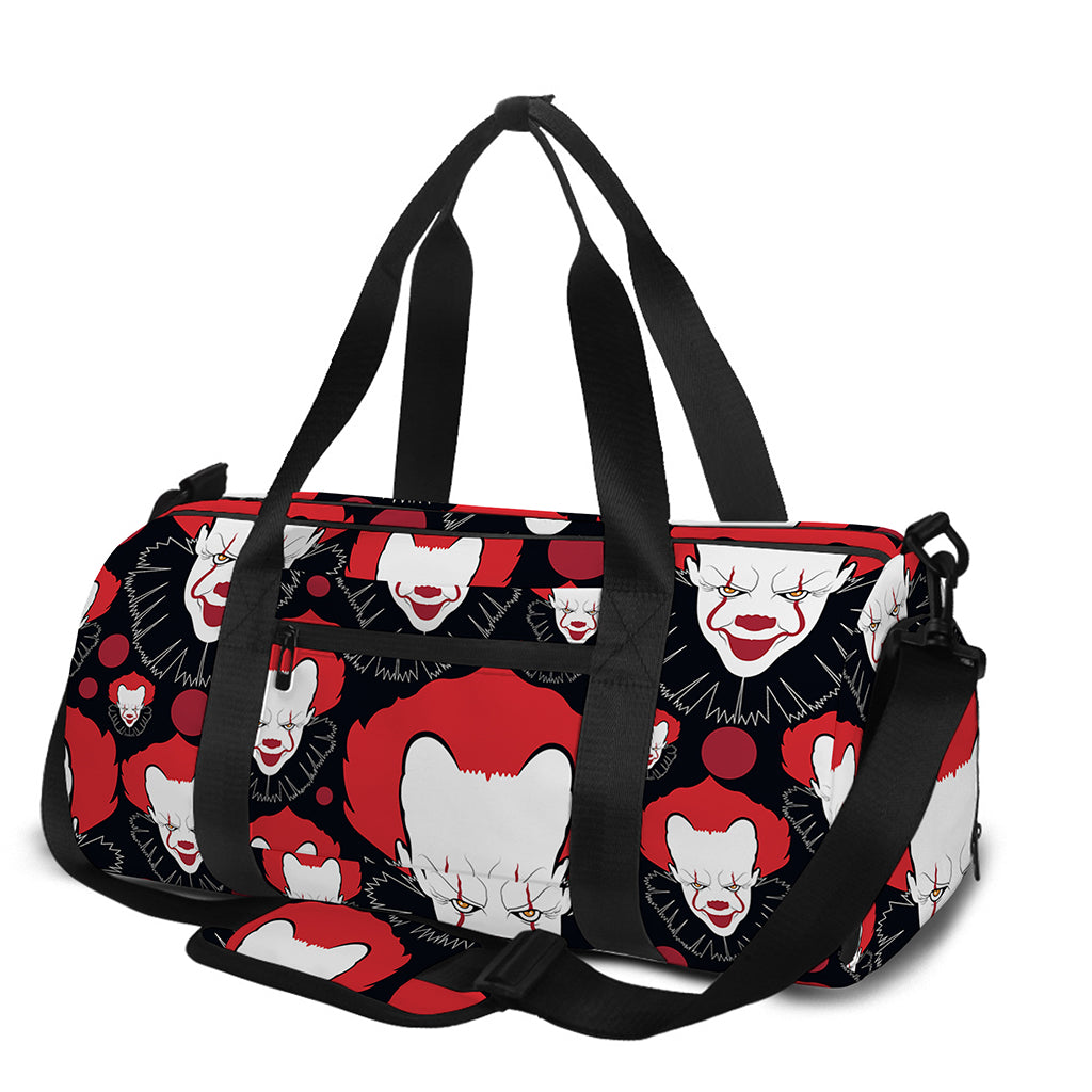 Halloween Scary Clown Pattern Print Gym Bag