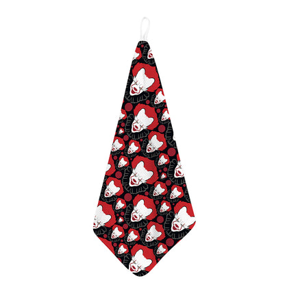 Halloween Scary Clown Pattern Print Hand Towel