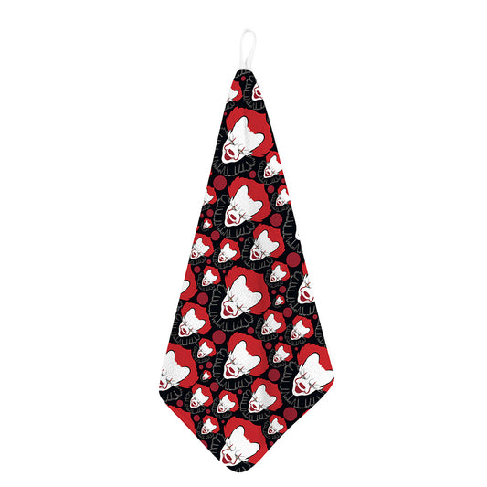 Halloween Scary Clown Pattern Print Hand Towel