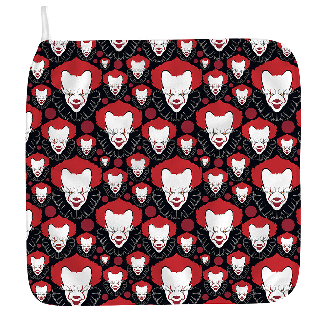 Halloween Scary Clown Pattern Print Hand Towel