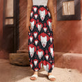 Halloween Scary Clown Pattern Print Harem Pants