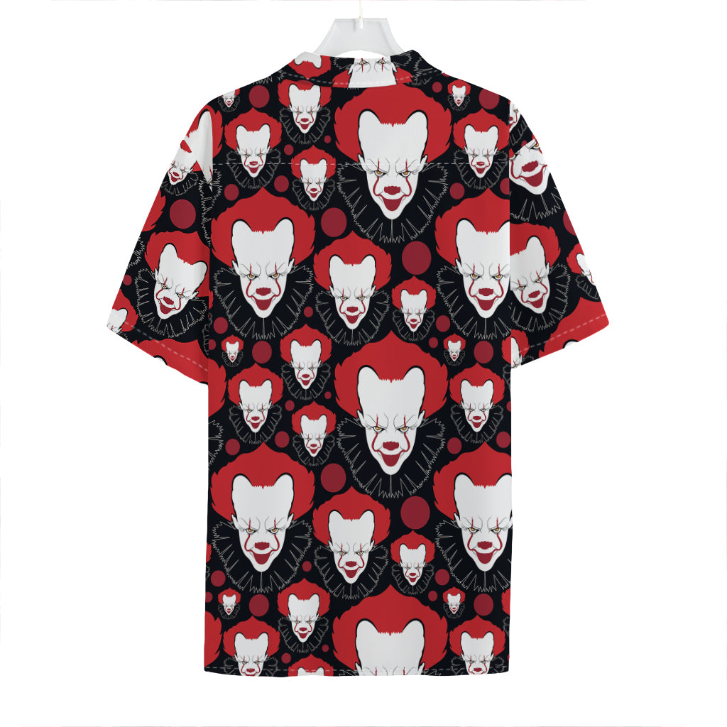 Halloween Scary Clown Pattern Print Hawaiian Shirt