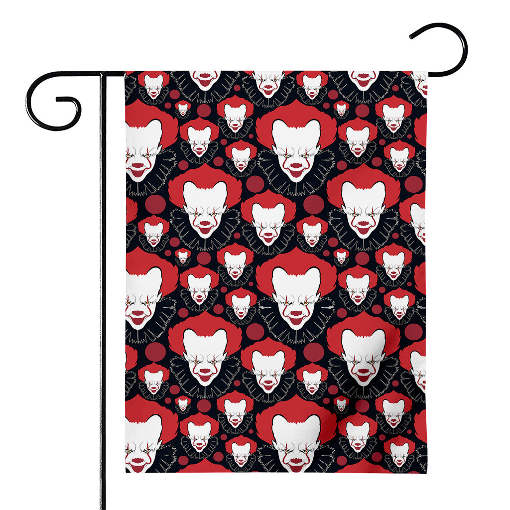 Halloween Scary Clown Pattern Print House Flag